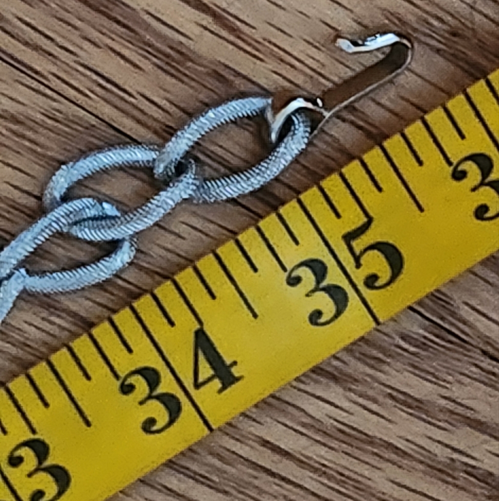 Belt or Necklace Silver Tone Metal Chain - Picture 11 of 12